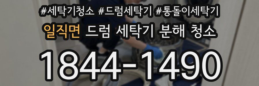 일직면 드럼 세탁기 분해 청소