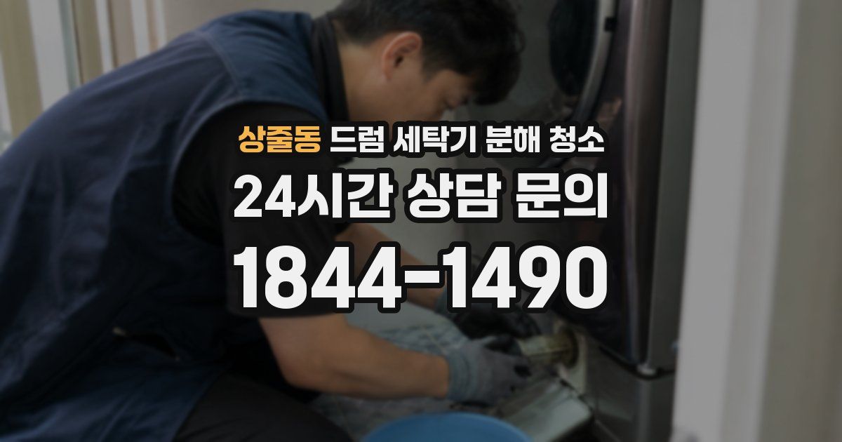 상줄동 드럼 세탁기 분해 청소
