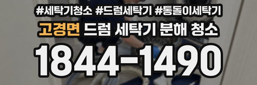 고경면 드럼 세탁기 분해 청소