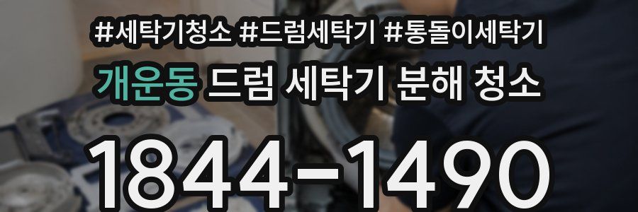 개운동 드럼 세탁기 분해 청소