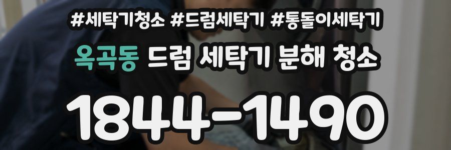 옥곡동 드럼 세탁기 분해 청소