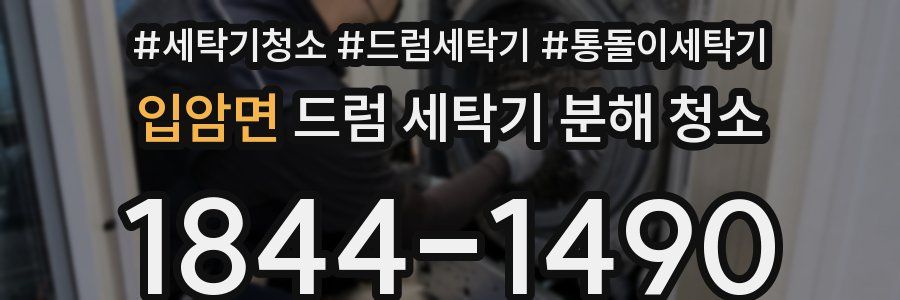 입암면 드럼 세탁기 분해 청소