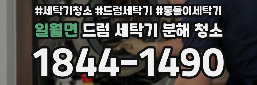 일월면 드럼 세탁기 분해 청소