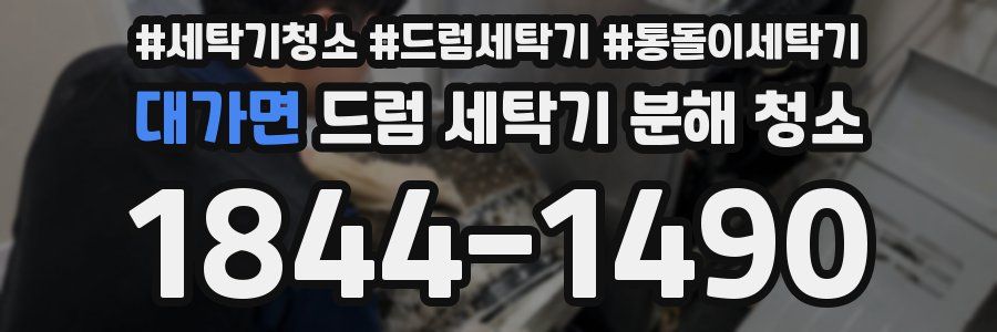 대가면 드럼 세탁기 분해 청소