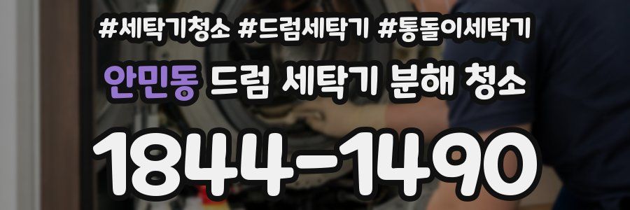 안민동 드럼 세탁기 분해 청소