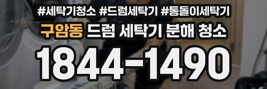구암동 드럼 세탁기 분해 청소