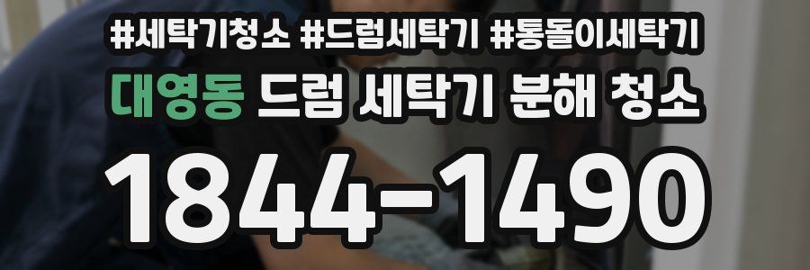 대영동 드럼 세탁기 분해 청소