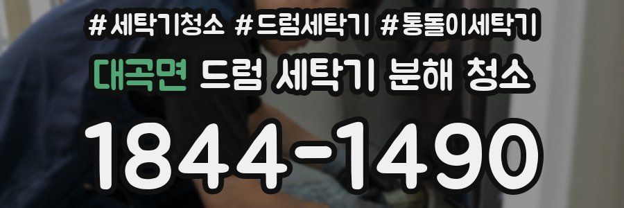 대곡면 드럼 세탁기 분해 청소