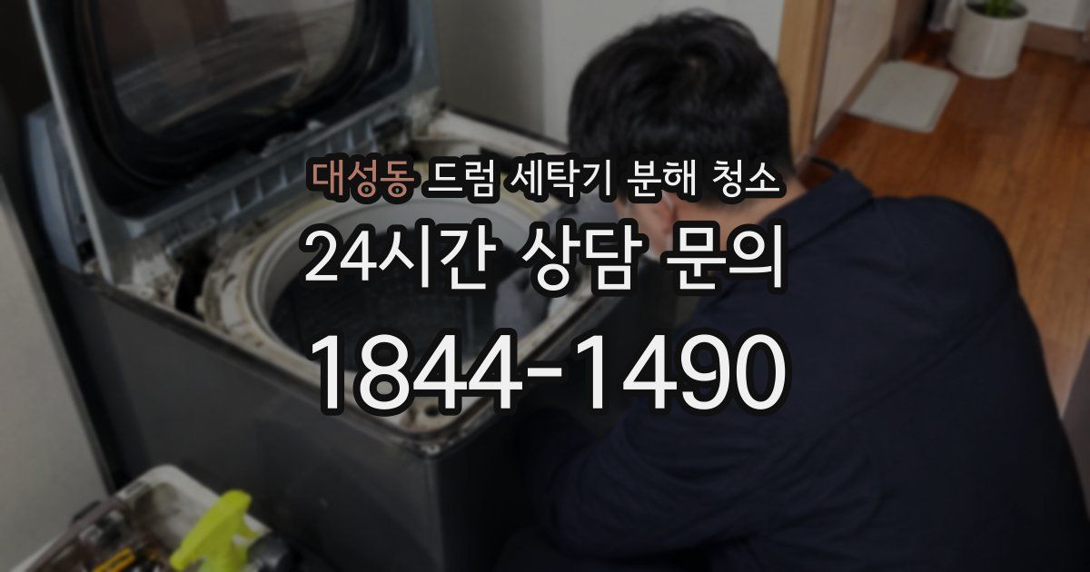 대성동 드럼 세탁기 분해 청소