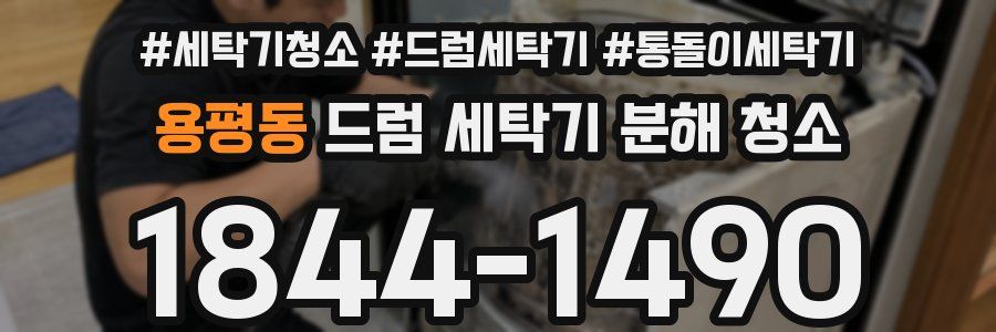 용평동 드럼 세탁기 분해 청소