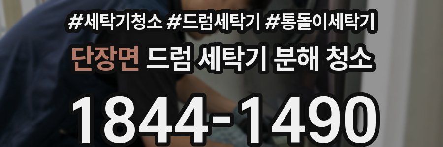 단장면 드럼 세탁기 분해 청소