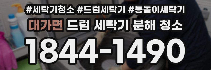 대가면 드럼 세탁기 분해 청소