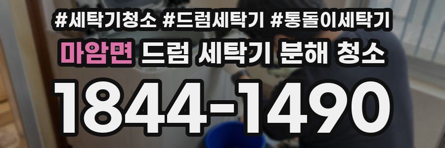 마암면 드럼 세탁기 분해 청소