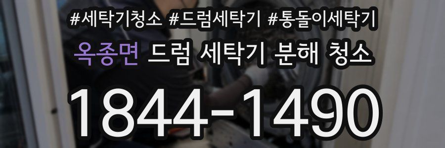 옥종면 드럼 세탁기 분해 청소