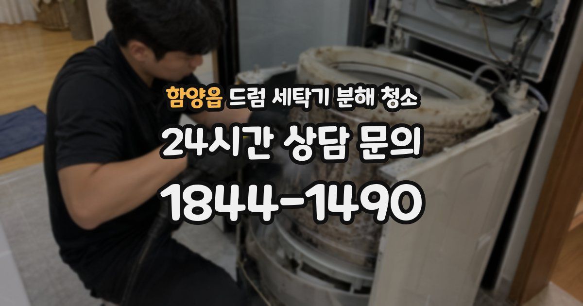 함양읍 드럼 세탁기 분해 청소