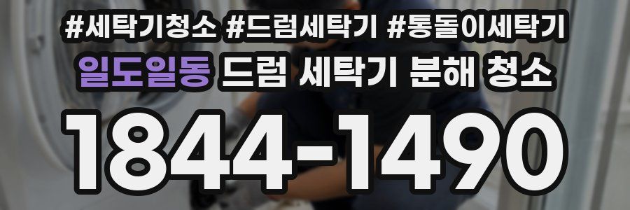 일도일동 드럼 세탁기 분해 청소