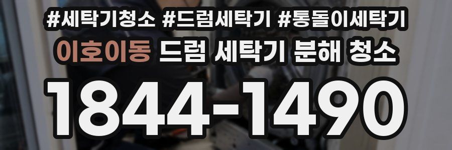 이호이동 드럼 세탁기 분해 청소