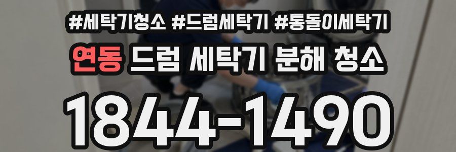 연동 드럼 세탁기 분해 청소