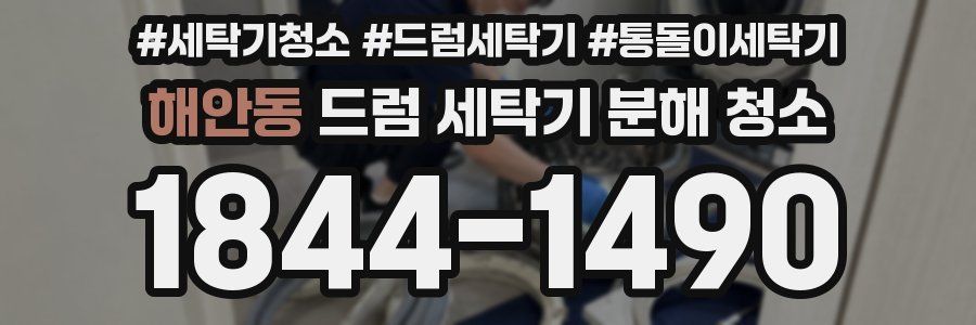 해안동 드럼 세탁기 분해 청소