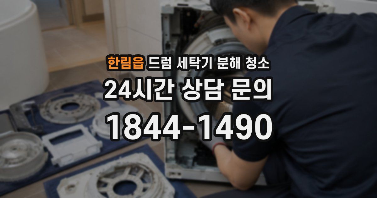 한림읍 드럼 세탁기 분해 청소