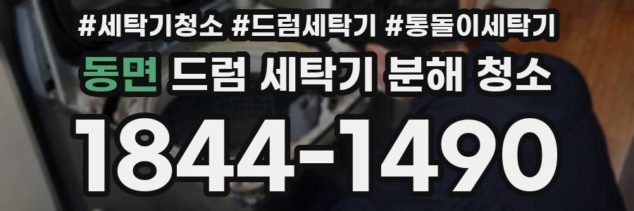 동면 드럼 세탁기 분해 청소