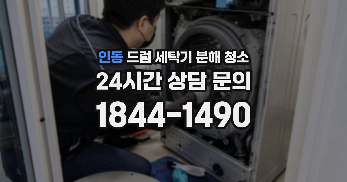 인동 드럼 세탁기 분해 청소