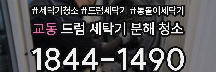 교동 드럼 세탁기 분해 청소