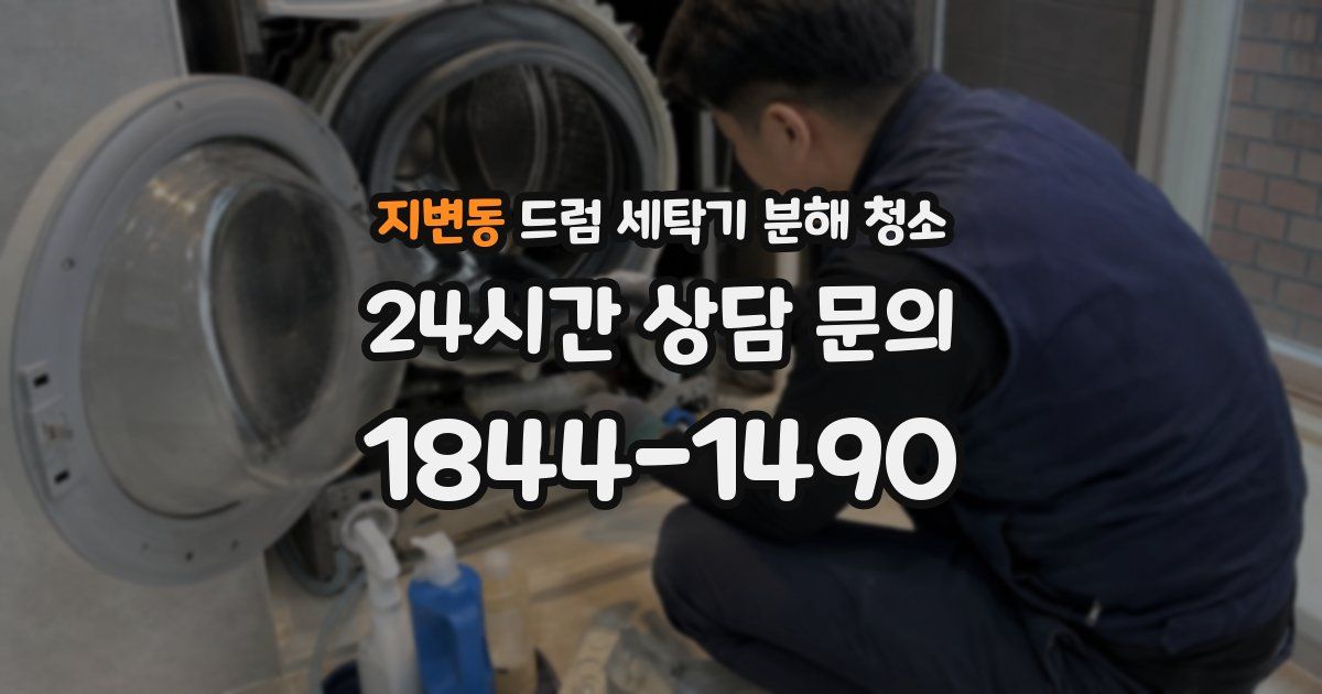 지변동 드럼 세탁기 분해 청소
