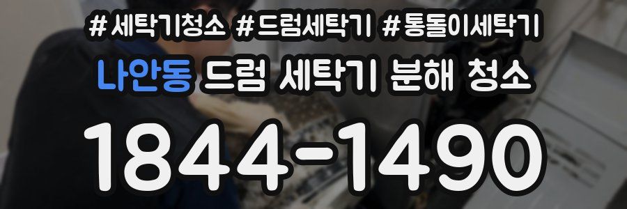 나안동 드럼 세탁기 분해 청소