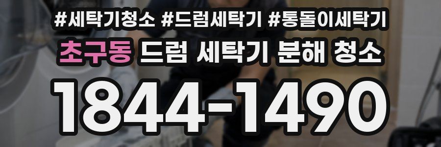 초구동 드럼 세탁기 분해 청소