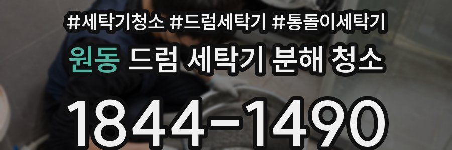 원동 드럼 세탁기 분해 청소