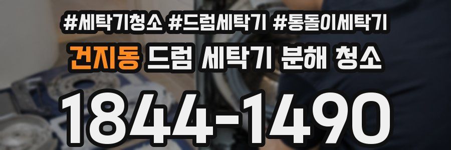 건지동 드럼 세탁기 분해 청소