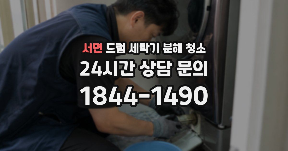 서면 드럼 세탁기 분해 청소