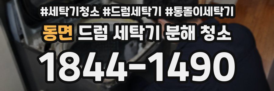 동면 드럼 세탁기 분해 청소