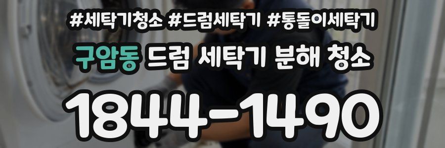 구암동 드럼 세탁기 분해 청소