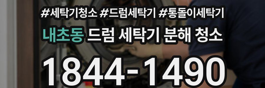 내초동 드럼 세탁기 분해 청소