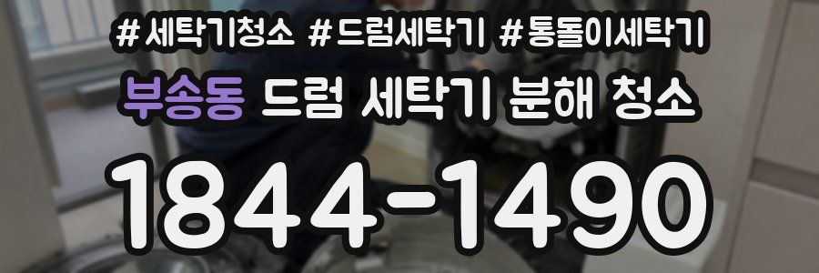 부송동 드럼 세탁기 분해 청소