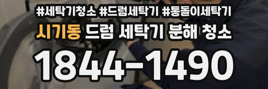 시기동 드럼 세탁기 분해 청소