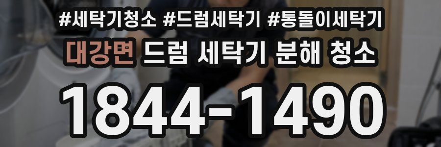 대강면 드럼 세탁기 분해 청소