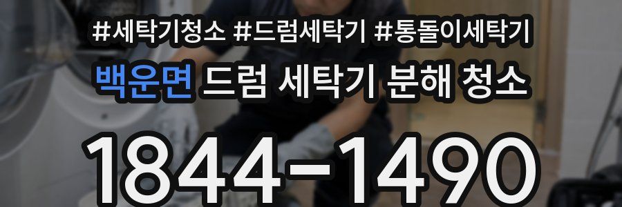 백운면 드럼 세탁기 분해 청소