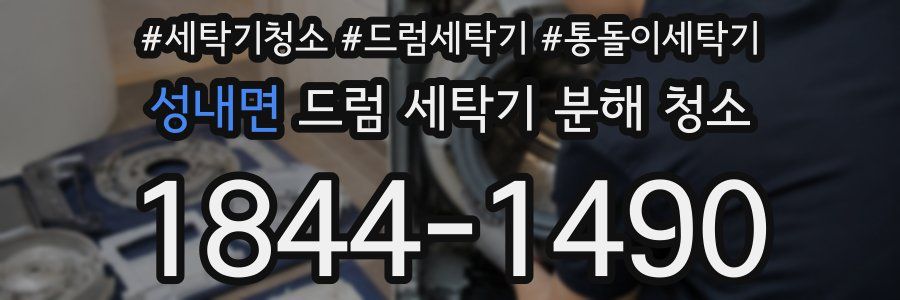성내면 드럼 세탁기 분해 청소