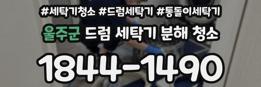 울주군 드럼 세탁기 분해 청소