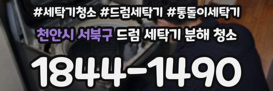 천안시 서북구 드럼 세탁기 분해 청소
