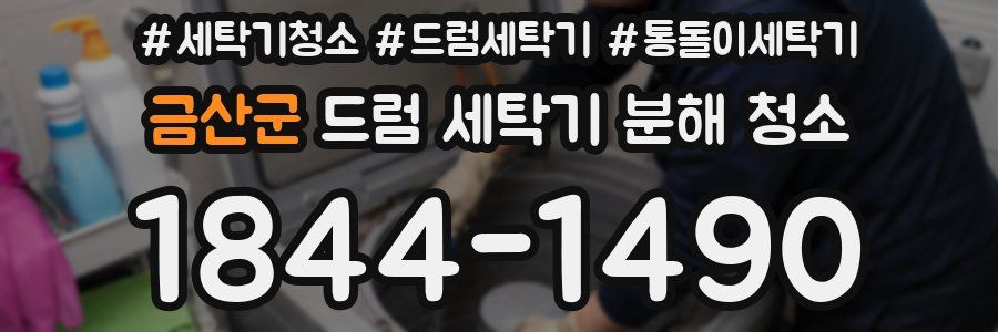 금산군 드럼 세탁기 분해 청소