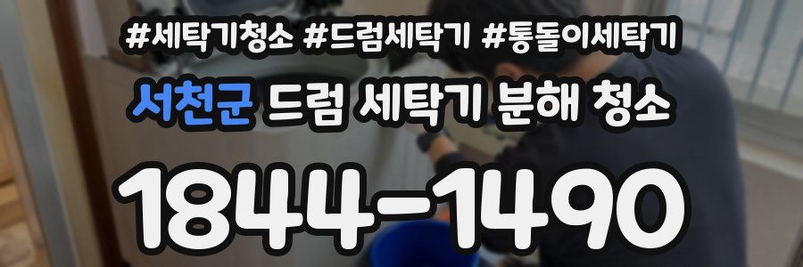 서천군 드럼 세탁기 분해 청소