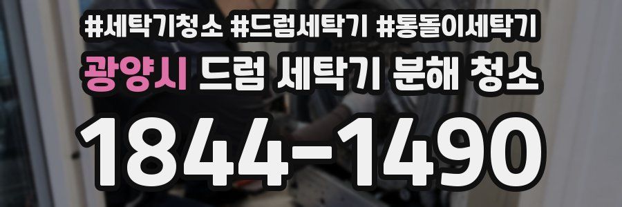 광양시 드럼 세탁기 분해 청소