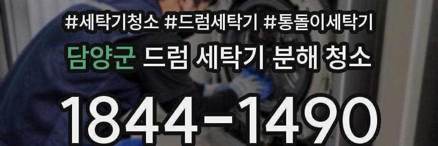 담양군 드럼 세탁기 분해 청소