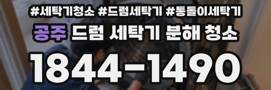 공주 드럼 세탁기 분해 청소