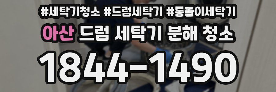 아산 드럼 세탁기 분해 청소