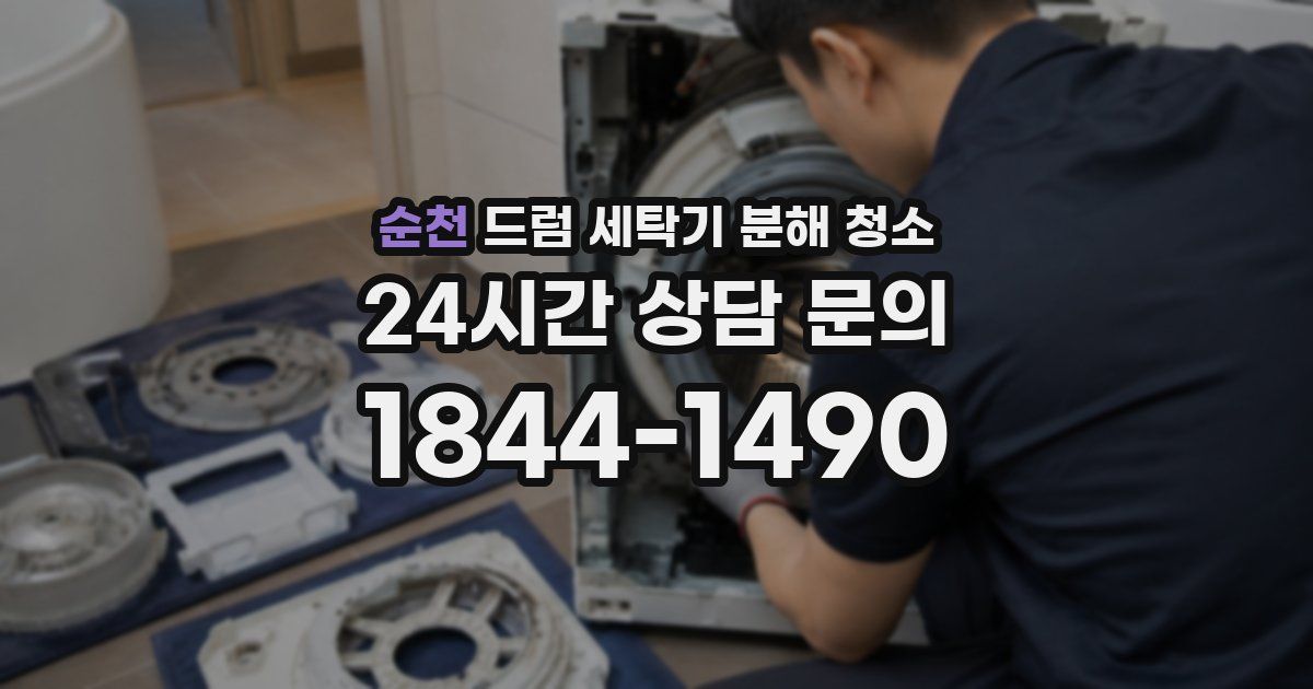 순천 드럼 세탁기 분해 청소